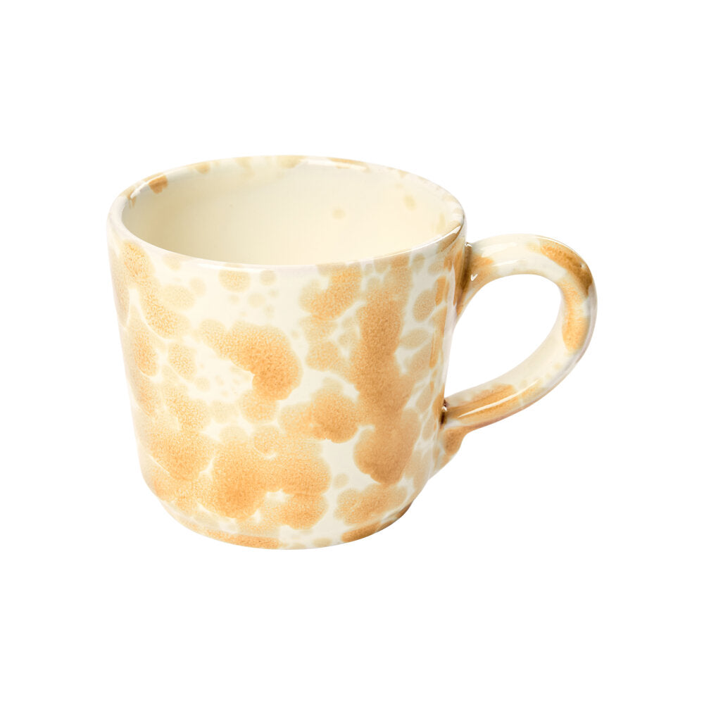 Splatter kop m. hank, gul - H7,5 cm.